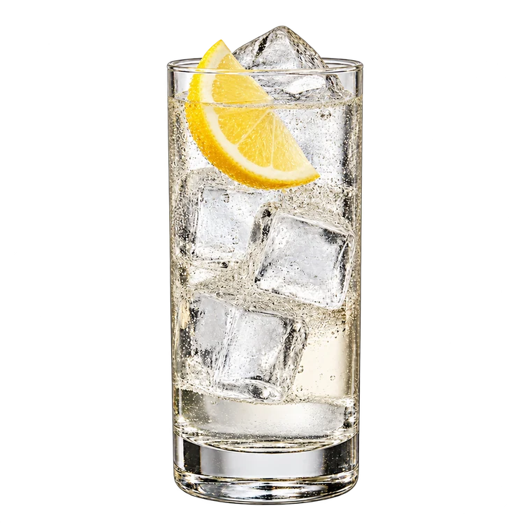 Vodka Lemon Keglevich con ghiaccio e limone, senza bottiglietta a parte