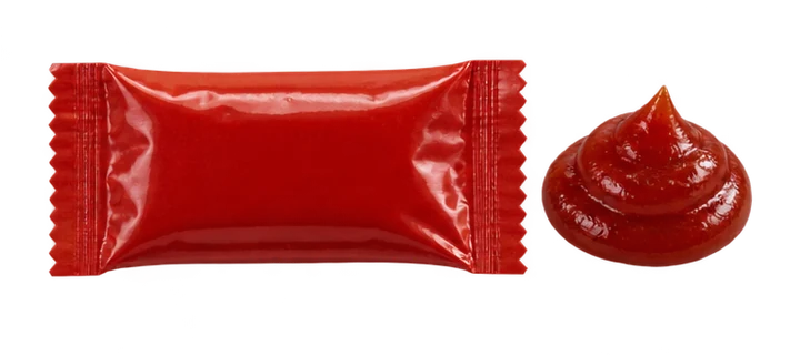 Ketchup in bustina — immagine illustrativa