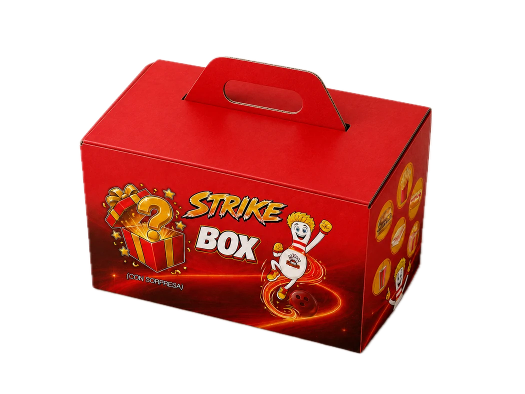 Strike Box: menù bimbi con panino, patatine, Coca-Cola e giocattolino a sorpresa dentro la box